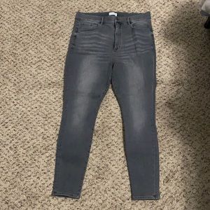LOFT skinny jeans. Size 16. Gray wash.